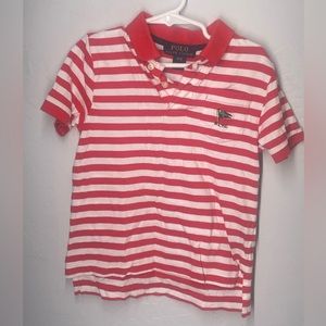 Ralph Lauren polo 4t kids red and white striped